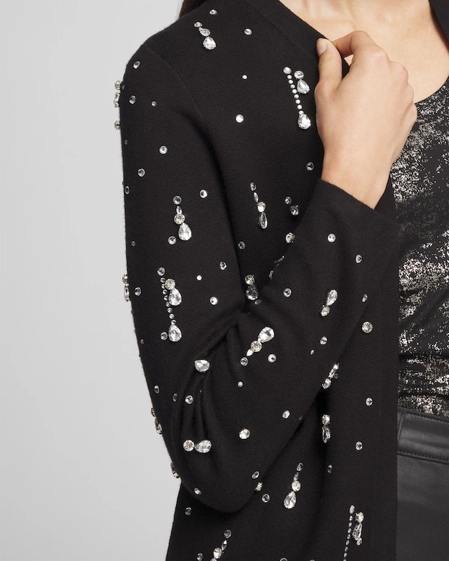 Embellished Long-sleeve Cardigan - image 4